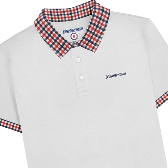 Lambretta - "SS25" Poloshirt für Herren (Weiß) - Image 3
