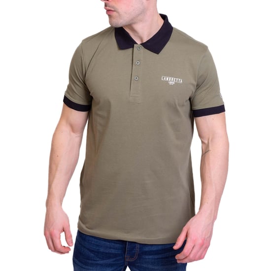 Lambretta - "Original SS24" Poloshirt für Herren (Khakigrün) - Image 2