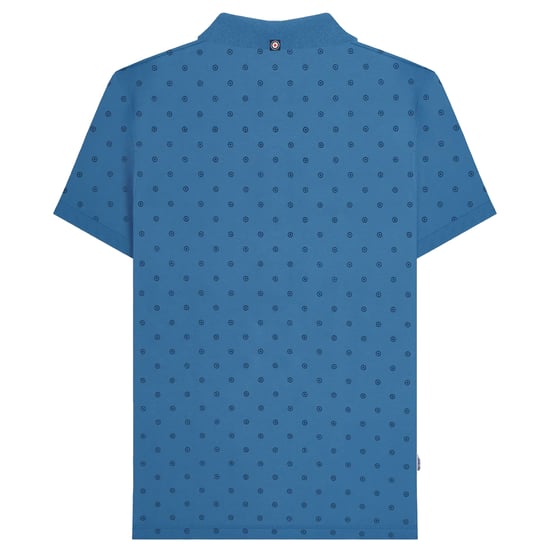 Lambretta - "Premium" Poloshirt Rundum bedruckt für Herren (Dunkelblau/Marineblau) - Image 2