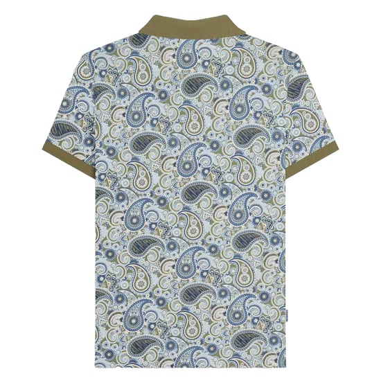 Lambretta - "SS25" Poloshirt Mit Markenzeichen für Herren (Khaki/Marineblau) - Image 2