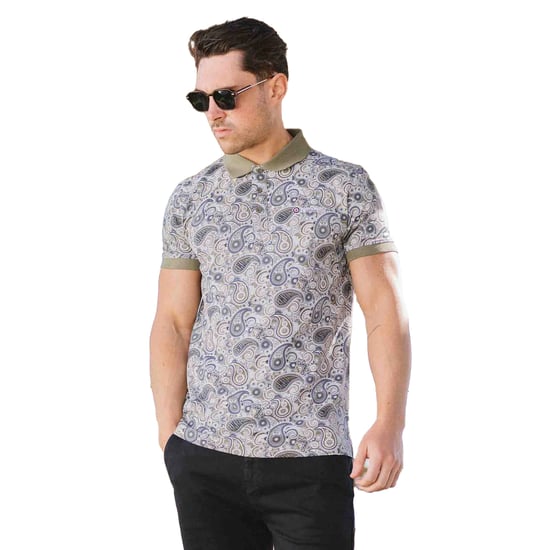Lambretta - "SS25" Poloshirt Mit Markenzeichen für Herren (Khaki/Marineblau) - Image 3