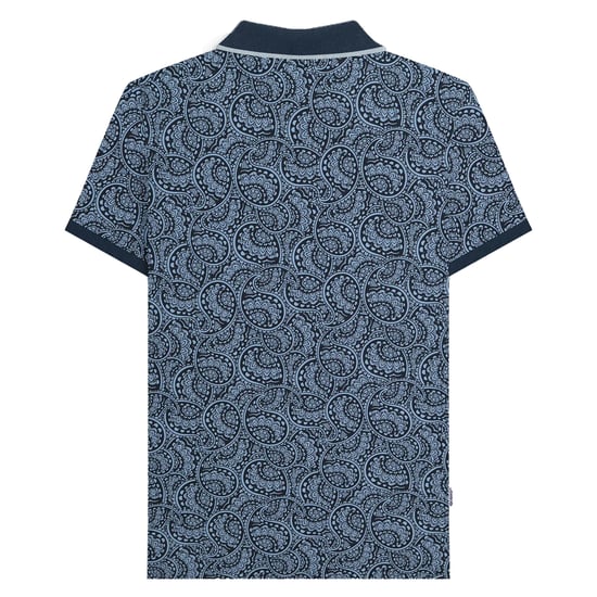 Lambretta - "AW24" Poloshirt für Herren (Marineblau/Blau) - Image 2