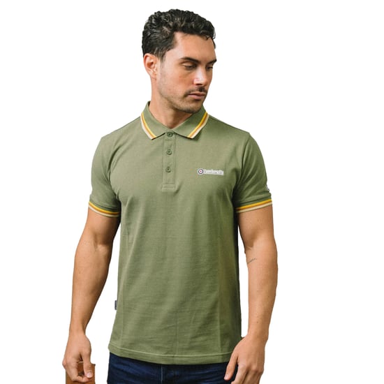 Lambretta - "SS25" Poloshirt für Herren (Khakigrün) - Image 3