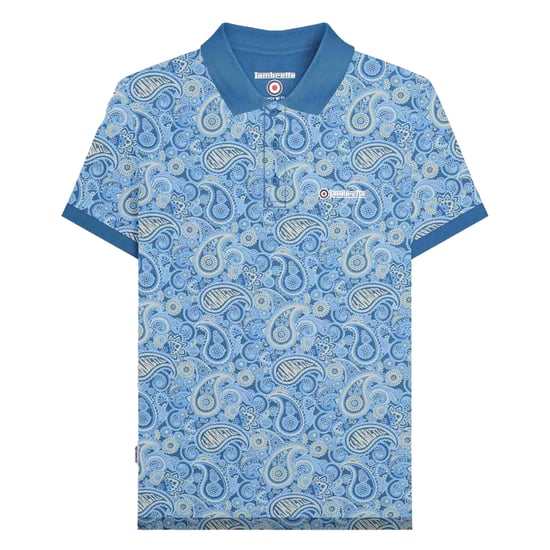 Lambretta - "SS25" Poloshirt Mit Markenzeichen für Herren (Dunkelblau/Holzasche) - Image 1