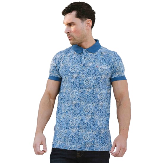 Lambretta - "SS25" Poloshirt Mit Markenzeichen für Herren (Dunkelblau/Holzasche) - Image 3
