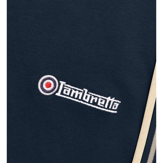 Lambretta - Poloshirt für Herren (Marineblau/Asche/Cremefarbe) - Image 4