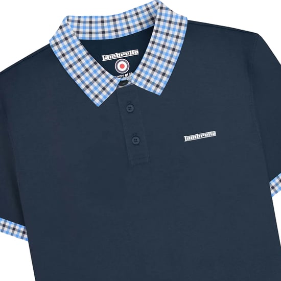 Lambretta - "SS25" Poloshirt für Herren (Marineblau) - Image 3