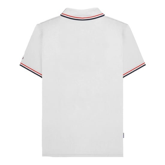 Lambretta - "SS25" Poloshirt für Herren (Weiß/Rot/Marineblau) - Image 2