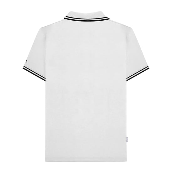 Lambretta - "SS25" Poloshirt Mit kontrastfarbenen Streifen für Herren (Weiß/Schwarz) - Image 2