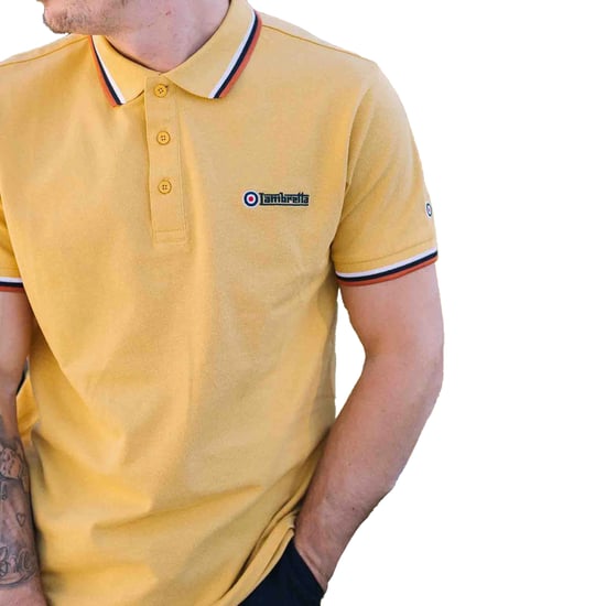 Lambretta - "SS25" Poloshirt für Herren (Gold) - Image 3