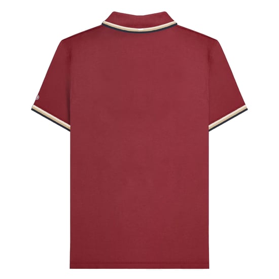 Lambretta - Poloshirt für Herren (Burgunderrot/Cremefarbe/Marineblau) - Image 2