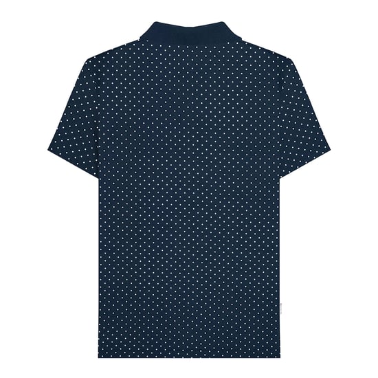 Lambretta Herren Polka Dot Polo-Shirt SS24 (Marineblau) - Image 2