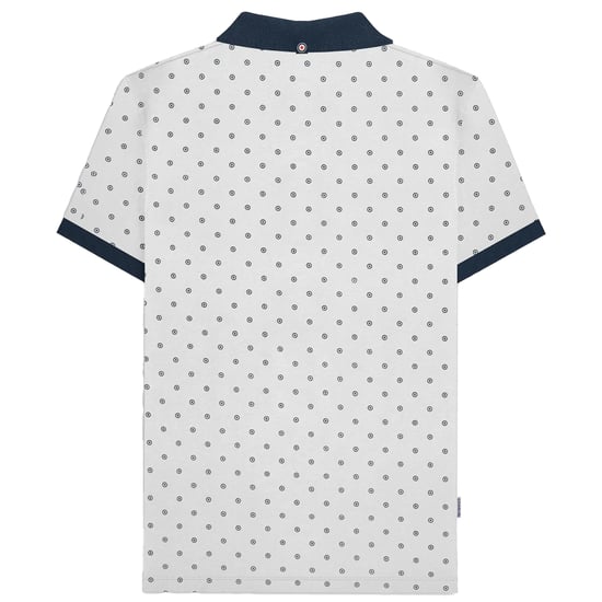 Lambretta - "AW24" Poloshirt für Herren (Weiß/Marineblau) - Image 2
