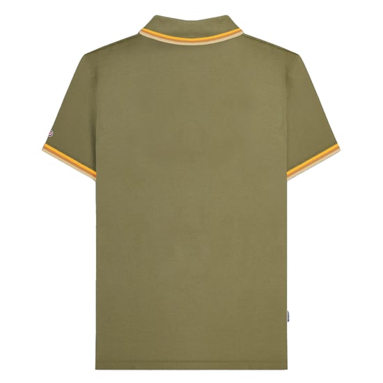 Lambretta - Poloshirt für Herren (Khakigrün/Tabak/Cremefarbe) - Image 2