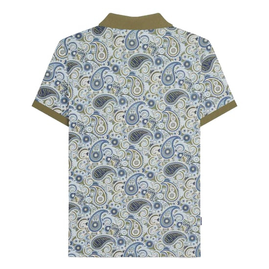 Lambretta - "SS25" Poloshirt Mit Markenzeichen für Herren (Khakigrün/Marineblau) - Image 2