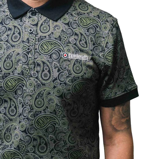 Lambretta - "SS25" Poloshirt Mit Markenzeichen für Herren (Marineblau/Grau) - Image 3