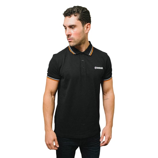 Lambretta - "SS25" Poloshirt für Herren (Schwarz/Weiß) - Image 3