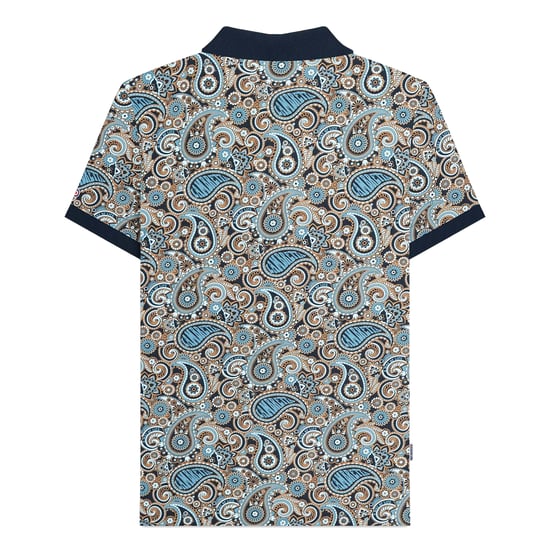 Lambretta - "SS25" Poloshirt Mit Markenzeichen für Herren (Marineblau/Rauchblau) - Image 2