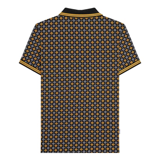 Lambretta - "SS25" Poloshirt für Herren (Schwarz/Gold) - Image 2