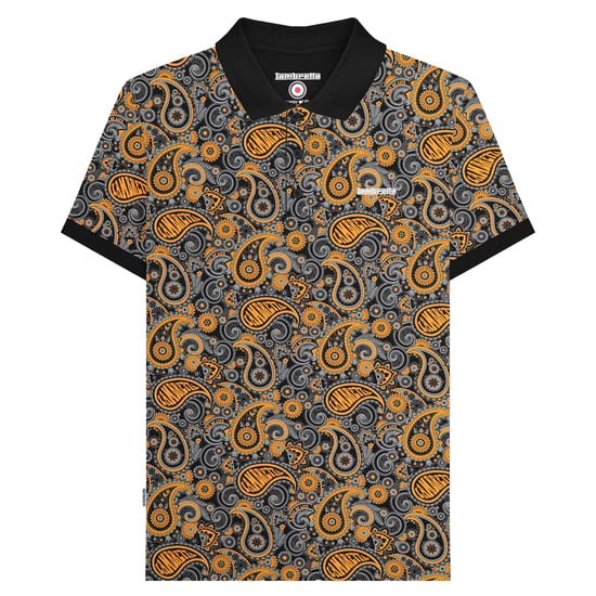Lambretta - "SS25" Poloshirt Mit Markenzeichen für Herren (Schwarz/Gold) - Image 1