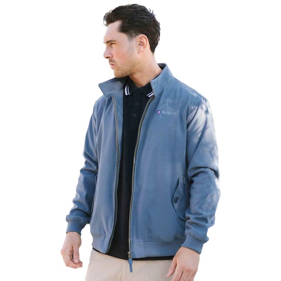 Lambretta - Harringtonjacke für Herren (Mittelblau) - Image 3