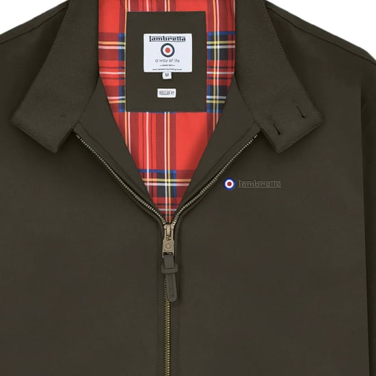Lambretta - Harringtonjacke für Herren (Khaki-Braun) - Image 3