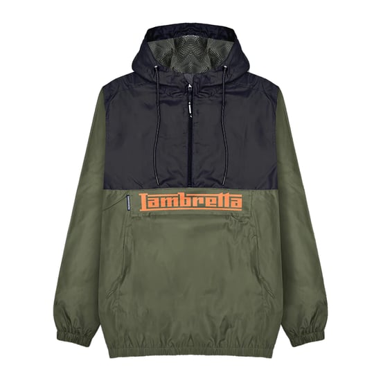 Lambretta - "Scooter" Jacke Über den Kopf für Herren (Khakigrün/Schwarz) - Image 1