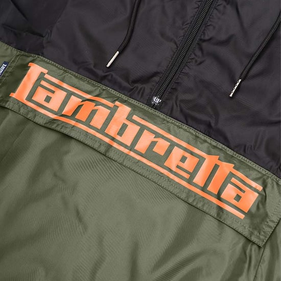 Lambretta - "Scooter" Jacke Über den Kopf für Herren (Khakigrün/Schwarz) - Image 3