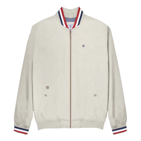 Lambretta - "Monkey" Jacke Mit kontrastfarbenen Streifen für Herren (Steinfarben) - Image 1