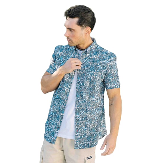 Lambretta - "SS25" Hemd für Herren (Weiß/Blau) - Image 3