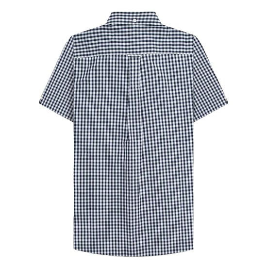 Lambretta Herren SS25 Karierter Hemd (Marineblau/Weiß) - Image 2