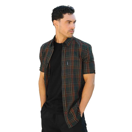 Lambretta - "SS25" Hemd für Herren (Khakigrün/Orange) - Image 3