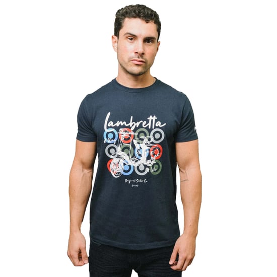 Lambretta - T-Shirt Mit Markenzeichen für Herren (Marineblau) - Image 3