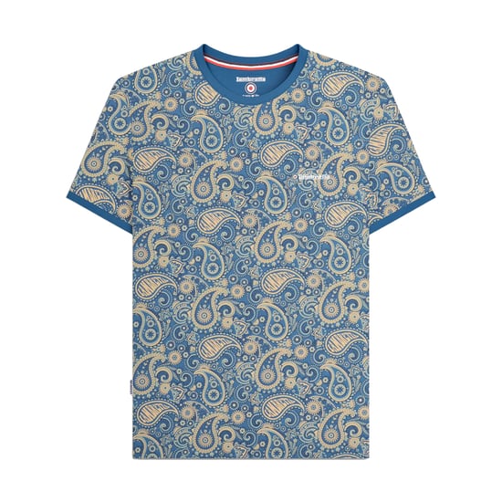 Lambretta - "SS25" T-Shirt für Herren (Dunkelblau/Cremefarbe) - Image 2
