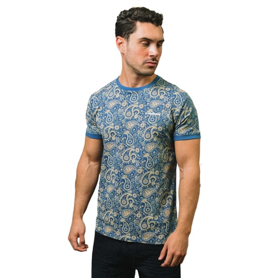 Lambretta - "SS25" T-Shirt für Herren (Dunkelblau/Cremefarbe) - Image 3