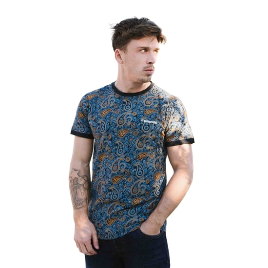Lambretta - "SS25" T-Shirt für Herren (Marineblau Tobak/Blau) - Image 3