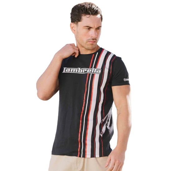 Lambretta - "SS25" T-Shirt für Herren (Marineblau/Rot/Weiß) - Image 3