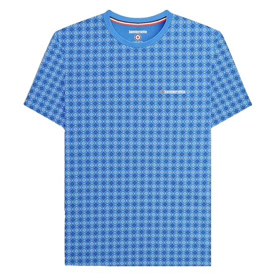Lambretta - "SS24" T-Shirt Rundum bedruckt für Herren (Vallarta Blau) - Image 1