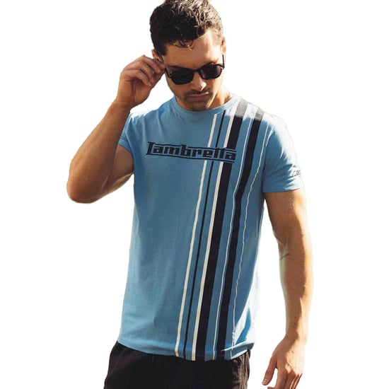 Lambretta - "SS25" T-Shirt für Herren (Azure Blau) - Image 3