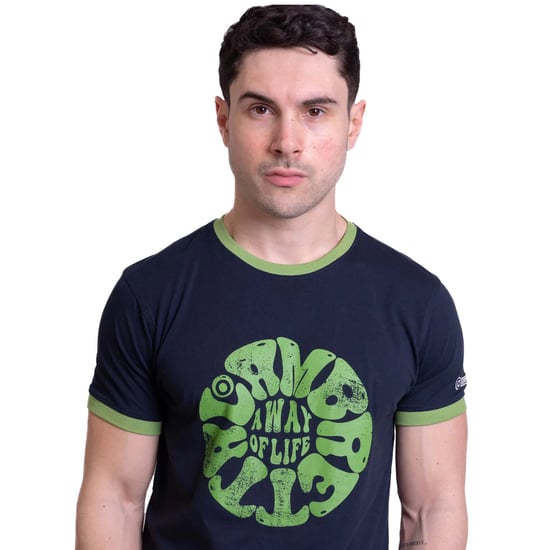 Lambretta - "SS24" T-Shirt Ringer-Stil für Herren - Festival (Marineblau) - Image 3