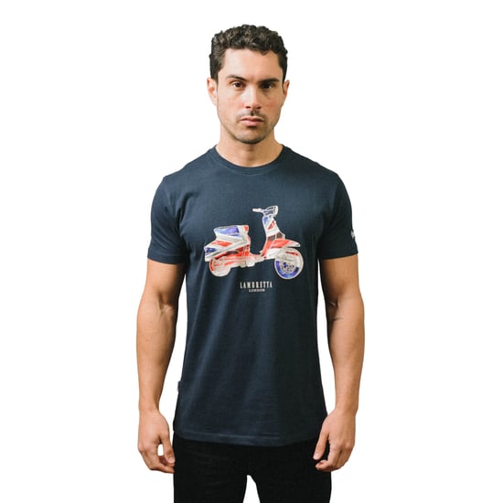 Lambretta - "AW24" T-Shirt für Herren (Marineblau) - Image 3