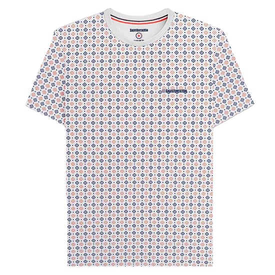 Lambretta - "SS24" T-Shirt Rundum bedruckt für Herren (Weiß) - Image 1