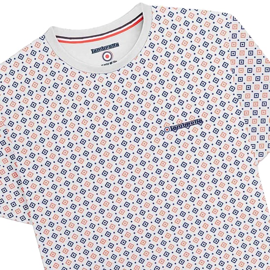 Lambretta - "SS24" T-Shirt Rundum bedruckt für Herren (Weiß) - Image 3