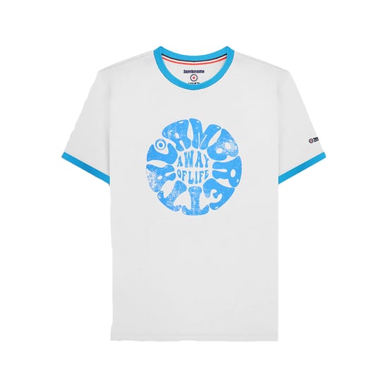 Lambretta - "SS24" T-Shirt Ringer-Stil für Herren - Festival (Weiß) - Image 1