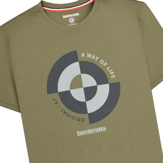 Lambretta - T-Shirt für Herren (Khakigrün) - Image 3