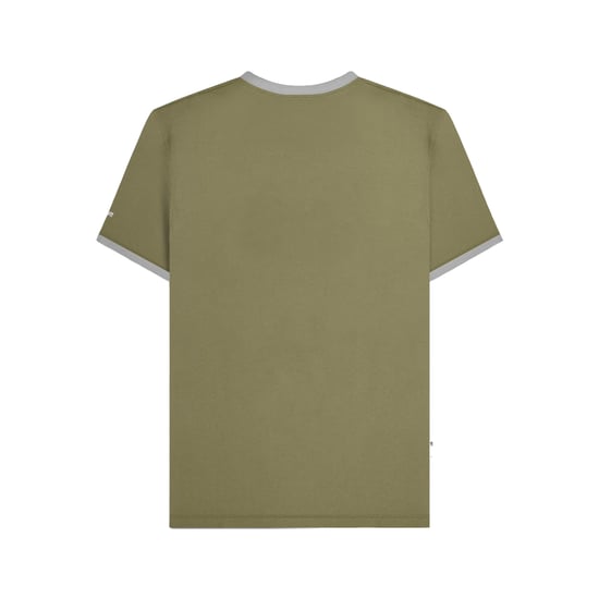 Lambretta - T-Shirt Ringer-Stil für Herren (Khakigrün/Grau) - Image 2
