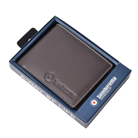 Lambretta - Leder Brieftasche Logo (Dunkelbraun) - Image 1