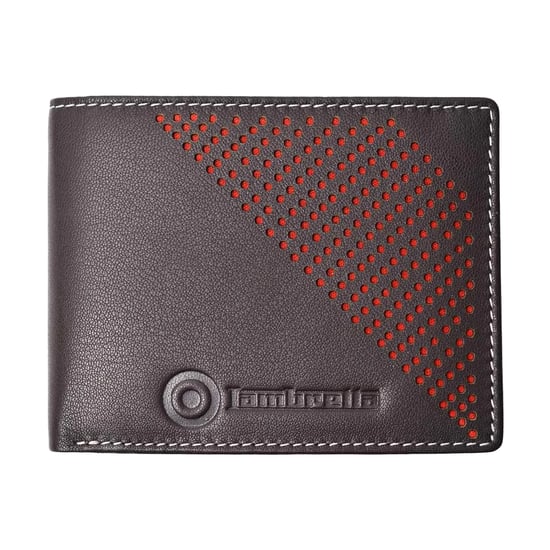 Lambretta - Leder Brieftasche Gestanzt (Dunkelbraun) - Image 1