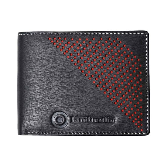 Lambretta - Leder Brieftasche Gestanzt (Schwarz) - Image 1
