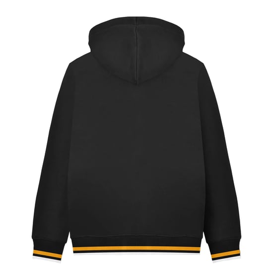 Lambretta - "AW24" Hoodie mit durchgehendem Reißverschluss für Herren (Schwarz/Gold) - Image 2